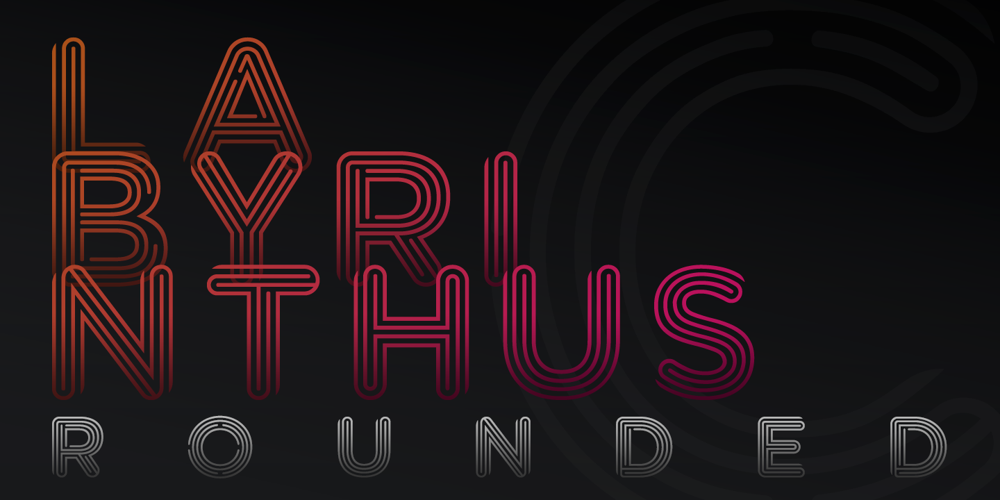 Labyrinthus Rounded Font preview